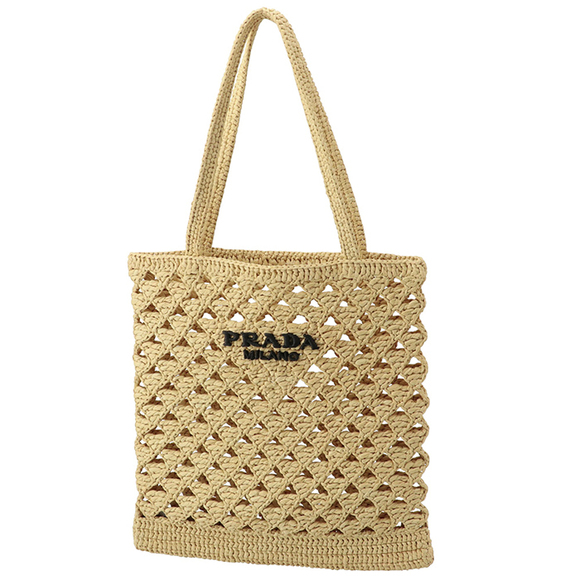 Prada Crochet Triangle Tote Bag Triangle - Picture 1 of 10